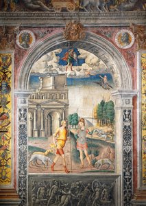 Fresco por Giovanni Maria Falconetto (1468-1535), Salão do Zodíaco, Palazzo D