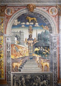 Fresco por Giovanni Maria Falconetto (1468-1535), Salão do Zodíaco, Palazzo D