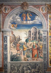 Fresco por Giovanni Maria Falconetto (1468-1535), Salão do Zodíaco, Palazzo D