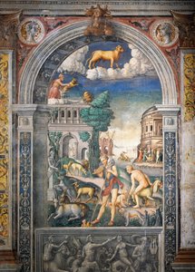 Fresco por Giovanni Maria Falconetto (1468-1535), Salão do Zodíaco, Palazzo D