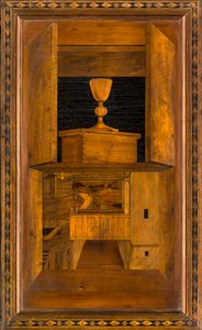 Coro Canônico Ligeano, Inlaid de Giovanni Maria Platina 1484, Superior Stall de Giovanni Maria Platina