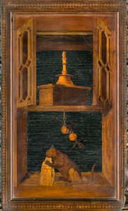 Coro Canônico Ligeano, Inlaid de Giovanni Maria Platina 1484, Superior Stall de Giovanni Maria Platina