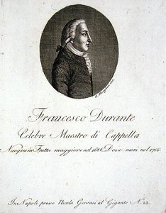 Francesco Durante (1686-1756) (engraving) de Giovanni Morghen