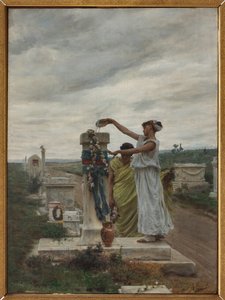 Honra aos Heróis (um rito na Grécia antiga) (óleo sobre tela)