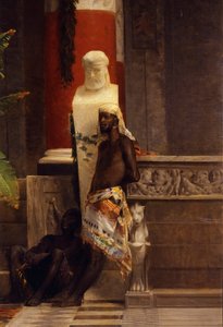 A Vingança de Poppea, detalhe, de Giovanni Muzzioli (1854-1894), óleo sobre tela