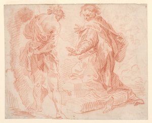 Figuras em pé e ajoelhadas de Giovanni Paolo Panini