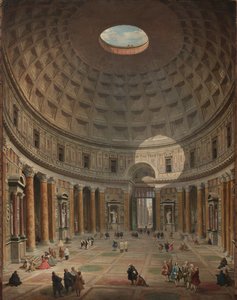 Interior do Panteão, Roma, 1747 de Giovanni Paolo Pannini