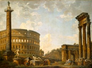 Capriccio Romano: O Coliseu e Outros Monumentos (óleo sobre tela)