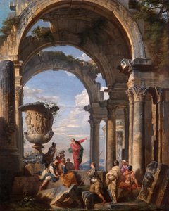 Pregação de São Paulo em Atenas de Giovanni Paolo Pannini