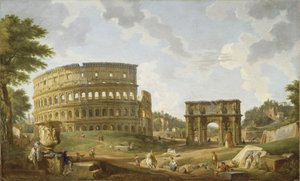 Vista do Coliseu, 1747 de Giovanni Paolo Pannini