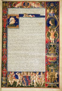 Grenville MS 7251 Frontispício da cópia de luxo de 