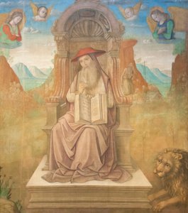 São Jerónimo Entronizado (tempera no painel)