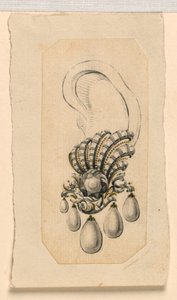 Design para um brinco de Giovanni Sebastiano Meyandi