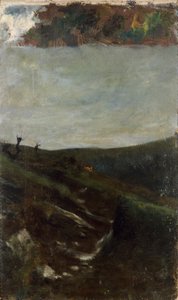Paisagem perto de Milão de Giovanni Segantini