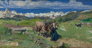 Primavera nos Alpes de Giovanni Segantini