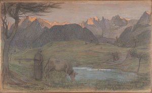 Estudo para "La Vita" de Giovanni Segantini