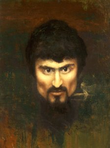 Suíça, Saint Moritz, Auto-retrato em 1882 de Giovanni Segantini