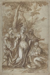 A descoberta de Moisés, c. 1671. de Giovanni Stefano Danedi