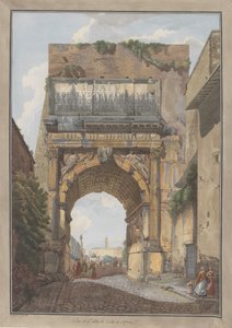Arco de Tito, c. Criadores: Giovanni Volpato, Louis Ducros. de Giovanni Volpato, Louis Ducros