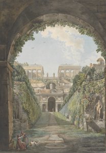 Vila Farnese, c. 1780. Criadores: Giovanni Volpato, Louis Ducros. de Giovanni Volpato, Louis Ducros