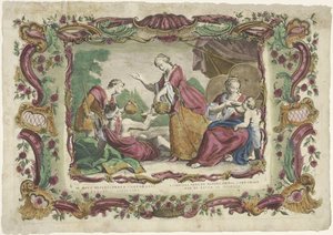Laven de Dorstigen III. obra de misericórdia corporal / obra de misericórdia corporal posterior (...) (título no objeto) De spirituele werken van barmhartigheid (título da série) de Giovanni Volpato