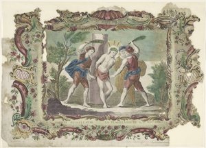 Geseling van Christus
Jesu Christi Flagellatio / La flagellacion de N.S. Jesu Christo (título sobre o objecto)