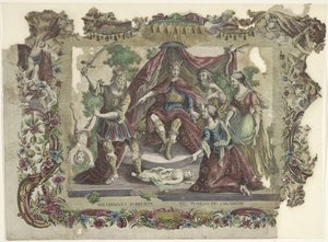 Het orde van Solomon O julgamento de Salomon / El juycio de Salomon (título no objeto) de Giovanni Volpato