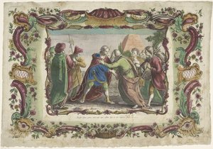 Joseph encontra seu pai em Goshen A Vida de José (título da série) de Giovanni Volpato