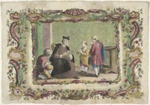 Ensinar os ignorantes
II opus misericordiae spiritualis / La segunda obra de misericordia espiritual (...) (título sobre o objecto)
As obras de misericórdia espirituais (título da série) de Giovanni Volpato