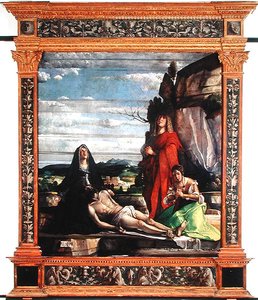 A Deposição, c.1490-1537 (tempera no painel) de Giovanni c.1465 153537 Buonconsiglio