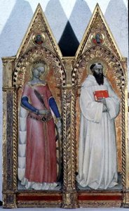 SS. Catherine de Alexandria e Bernardo, detalhe de um politécnico