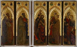 Santos, Virgens e Mártires, c.1350-60 (tempera no painel)