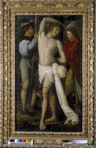 São Roch, São Sebastião e Santa Margarita (óleo sobre tela) de Giovanni de Busi Cariani