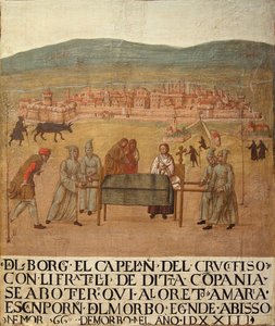 Peregrinação da Compagnia del Crocifisso a Loreto, primeira metade do séc. de Giovanni del Leone
