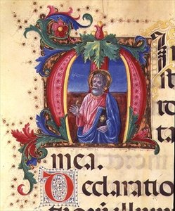Sra. 542 f.31r Historiated 