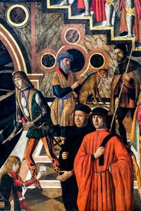 A cura milagrosa da filha de Benvegnudo da San Polo graças a uma relíquia da cruz, cerca de 1502 (óleo sobre tela)