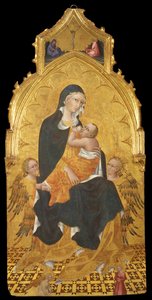 Madonna com criança e anjos. A Anunciação, c. 1440 de Giovanni di Paolo