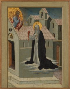 Santa Catarina de Siena, trocando seu coração com Cristo.