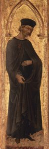 O Beato Andrea Gallerani morreu em 1251, 1447-65. de Giovanni di Paolo