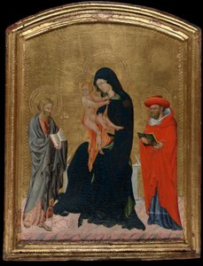 Virgem e Criança com os Santos Jerônimo e Bartolomeu de Giovanni di Paolo