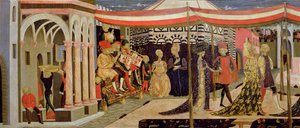 Frontal da Adimari Cassone, detalhe da seção da mão esquerda, temperado c.1450 no detalhe do painel 80304