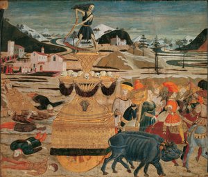 Le triomphe de la mort - The Triumph of Death - (Lo Scheggia) Giovanni di Ser Giovanni (1406-1486). Tempera no painel