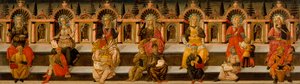 ""as sete artes liberais"" (Aritmética, geometria, música, astrologia, lógica, retórica e gramática) - As Sete Artes Liberais - Pintura de Giovanni di Ser Giovanni
