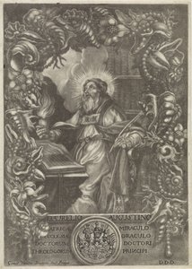 Portret van H. Augustinus de Girard van der Bruggen