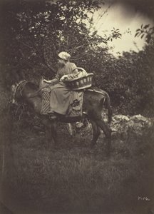Camponesa Montada em Burro, 1870.