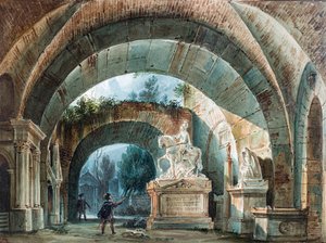 Cenário para a ópera Don Giovanni de Wolfgang Amadeus Mozart. de Girolamo Magnani