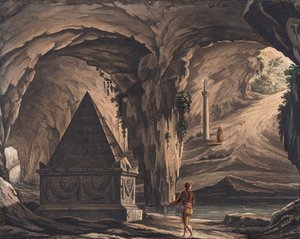 Cenário para a ópera Roméo et Juliette de Ch. Gounod. de Girolamo Magnani