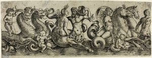 Friso com Tritões e Ninfas de Girolamo Mocetto