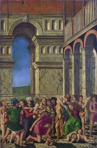 Mocetto, Girolamo (c. 1458-1531) The Massacre of the Innocents Oil on canvas ca 1510-1520 National Gallery, Londres 67,9x44,5