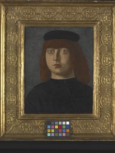 Retrato de um homem (óleo sobre madeira)